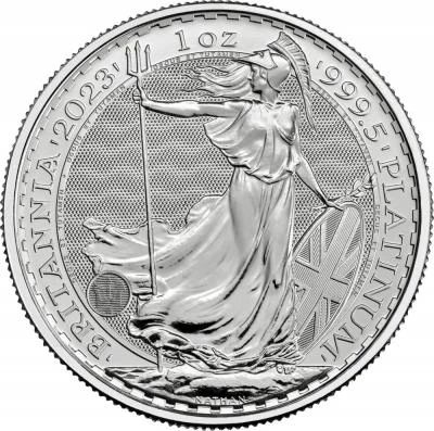 100 pounds. Britannia. 1 oz platinum