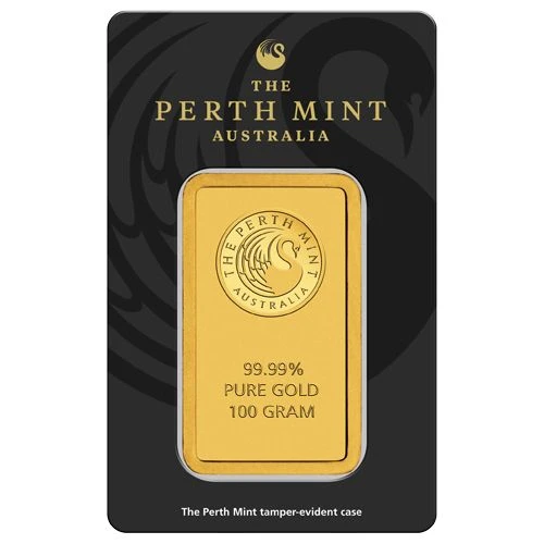 100g Gold Perth Mint Bar