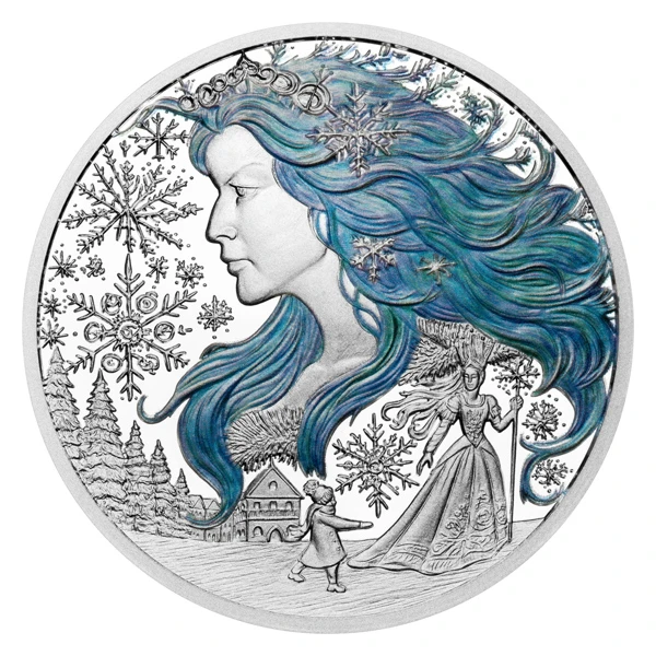 1 dollar Niue The Snow Queen proof, 29gr silver