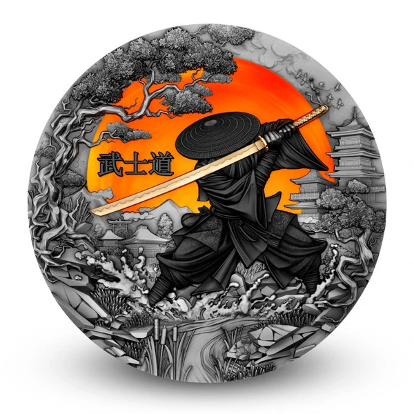 2 dollars Niue Bushido, 2 oz silver